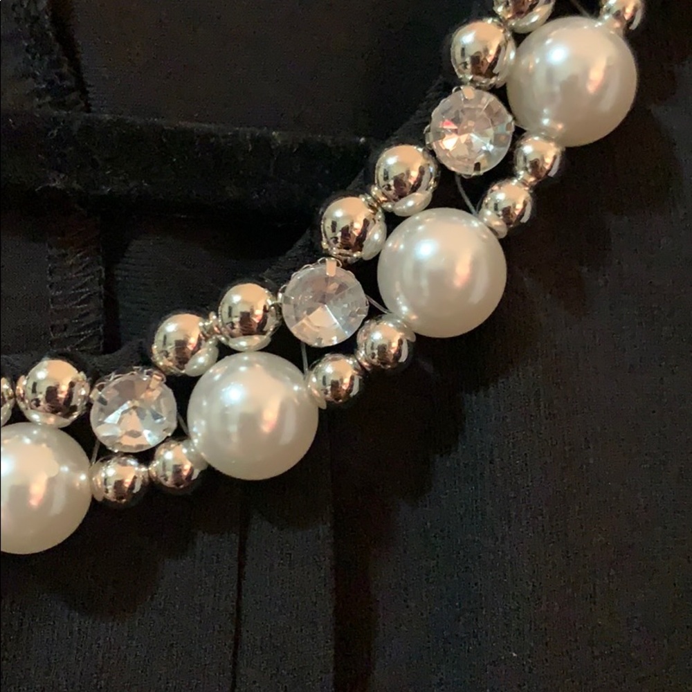 Crystal and Pearl Detail Blouse 💎💎 - Picture 6 of 7